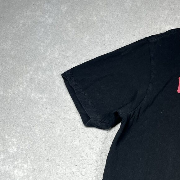 Vintage Marilyn Manson T-Shirt Graphic Tee Size Large Black Big Face Print - Picture 4 of 9